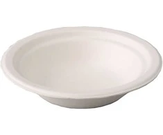 Spino Gilios lėkštės iš cukranendrių pluošto 400ml/50vnt. baltos
