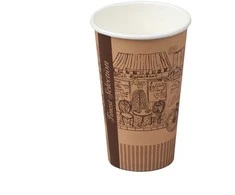 Spino Karščiui atsparios popierinės stiklinės 10vnt./250ml Swirl