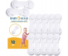 SPINTŲ STALČIŲ APSAUGA BALDŲ UŽRAKŠTAS 12 vnt BABYMAM