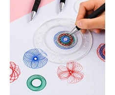 Spirografo RINKINYS piešimui vaikams, 3D lavinantis žaislas, 22 ELEMENTAI