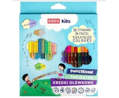 Spokey Dvipusiai trikampiai pieštukai 48 spalvų EASY - Easy Stationery