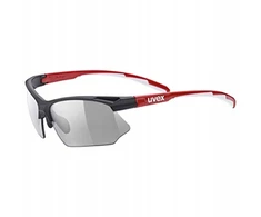 Akiniai Uvex Sportstyle 802 variomatic juodas red baltas / smoke