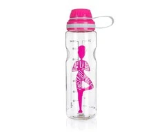 Gertuvė Banquet Sportinis butelis atsigėrimui "Yoga"750ml,rožinis