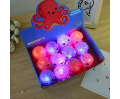 SQUISHY Octopussy GNIOTEK GLOWING LED TOY GLOWING OCTOPUS ŽAIDIMAS