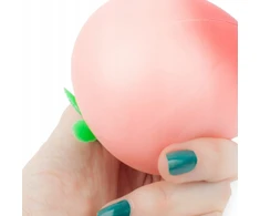 Squishysquishies ANTISTRESAS MAŽAS, prigludęs PEACH 9 cm JAUTINIS ŽAISLAS