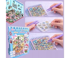 SquishySquishies CREATIVE PREMIUM rinkinys Iškarpų albumas HOUSES Lipdukai 1440 Scenes 24 + BONUS