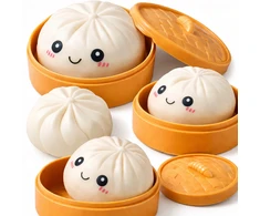 SquishySquishies Didelis Squishy Dumpling XXL, antistresinis Slow Rising koldūno rankena