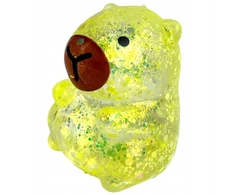 Squishysquishies Gniotek CAPYBARA su blizgučiais maltozės geliu Antistresinis žaislas 7 cm