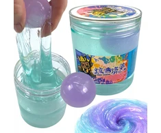 SquishySquishies JAR OF SLIME RUNNING galactic in in the PLASTIC MASS sensorinis IS