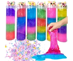 SquishySquishies Slime SENSORY PLASTIC MASĖS STYROFOAM kamuoliukai Tube