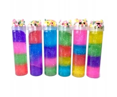 SquishySquishies Slime SENSORY PLASTIC MASĖS STYROFOAM kamuoliukai Tube