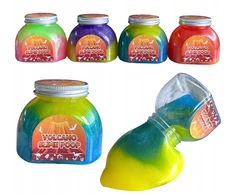 Squishysquishies SLIME SPALVOTAS GLUTEK SENSORY ANTISTRESS MASĖ MEGA TEMPAMA SLAUGĖ