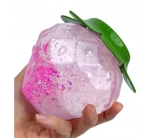 Squishysquishies SLIME ŻELOWA MASA brokatowa STRETCH truskawka SENSORYCZNA SLAJM Jumbo