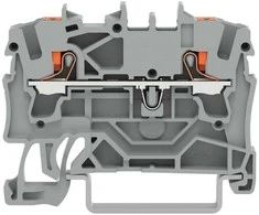 Gnybtas Wago 2202-1201, 2 jungčių 2,5 mm², 24A, pilkas