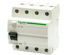 ABB Srovės nuotėkio relė FH204, 40A, 6kA, 30mA AC, 4P
