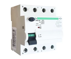 Srovės nuotėkio relė Promfactor FPR1-63 4P 40A 0,03A