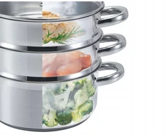 SSW Vitalo garų puodas 4,3 l 24 cm garintuvas su 2 įdėklais