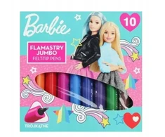 St. Majewski 10 spalvų Barbie Jumbo flomasteriai, trikampiai