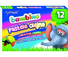St. Majewski BAMBINO aliejinės pastelinės kreidelės 12 spalvų