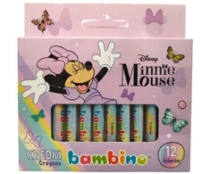 St. Majewski Bambino vaško pieštukai 12 vnt. su pelyte Minnie
