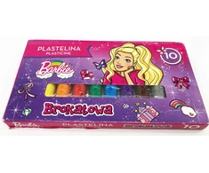 St. Majewski Barbie plastilinas su blizgučiais, 10 spalvų