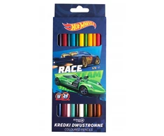 St. Majewski Dvipusės pieštukinės kreidelės Hot Wheels, 12 vnt. (24 spalvos)
