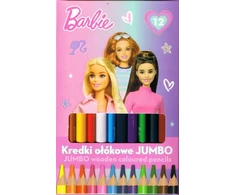 St. Majewski Jumbo 12 spalvų pieštukai Barbie, trikampiai