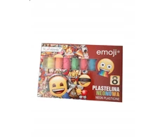St. Majewski Neoninė plastelina Emoji, 8 spalvų