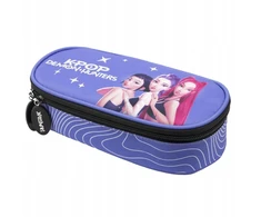 Pieštukų dėklas su atvartu K-POP violetinis
