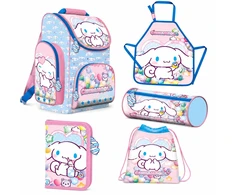 St. Majewski Rinkinys Szkolny Cinnamoroll St.Majewski Kuprinė Penalas Maišelis Tuba Fartuch