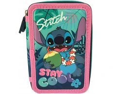 St. Majewski "stay Cool" "stitch" trijų skyrių penalas su priedais