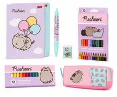 St. Majewski WYPRAWKA SZKOLNA PUSHEEN Duża +Penalas Rinkinys Szkolny Plastyczny Przybory