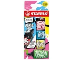 STABILO Boss Mini paryškintuvas iš Snooze One, 5 spalvų specialusis leidimas