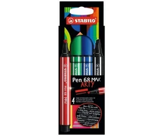 Stabilo Pen 68 Max rinkinys, 4 spalvos