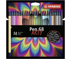 Stabilo Pen 68 rinkinys: 24 spalvoti markeriai
