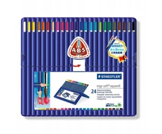 Staedtler Ergosoft akvarelinės kreidelės, 24 spalvos
