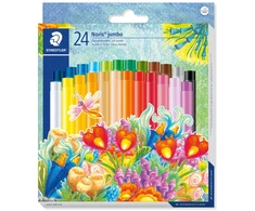 Staedtler Noris Club Jumbo alyviniai pieštukai, 24 spalvos