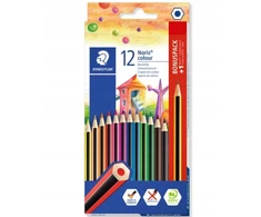 Staedtler Noris Colour spalvoti pieštukai, 12 vnt. + pieštukas