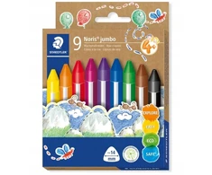 Staedtler Noris Jumbo vaško kreidelės, 9 spalvos