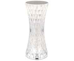 Stalinis LED šviestuvas GLOBO GIXI, 1,5W RGBW, įkraunamas, touch On/Off, kristalų efektas