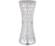 Stalinis LED šviestuvas GLOBO GIXI, 1,5W RGBW, įkraunamas, touch On/Off, kristalų efektas