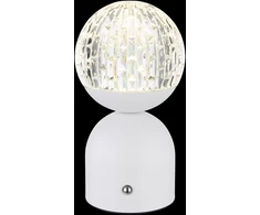 Stalinis LED šviestuvas GLOBO JULSY, 2,5W,2700/4000/6500K,243lm, įkraunamas,USB,baltos sp.