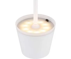 Stalinis LED šviestuvas GLOBO SOLAR, įkr. saulės energija, IP44, 500lm, 3000K, baltos sp.