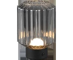 Stalinis LED šviestuvas REALITY LORD 1,5W 3000K 100lm įkraunamas juodos/sidabro spØ13x19cm