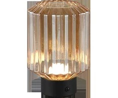 Stalinis LED šviestuvas REALITY LORD 1,5W 3000K 100lm įkraunamas juodos/aukso sp Ø13x19cm