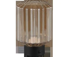 Stalinis LED šviestuvas REALITY LORD 1,5W 3000K 100lm įkraunamas juodos/aukso sp Ø13x19cm