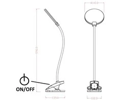 Stalinis LED šviestuvas su gnybtu G.LUX, 7W, 3000-5000K, 600lm, baltos spalvos