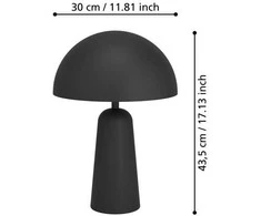Stalinis šviestuvas EGLO ARANZOLA, 1 x E27, max 40W, juodos sp, Ø30 x 45 cm