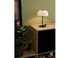 Stalinis šviestuvas EGLO SOLO, 1 x E27, max 40 W, juodos/baltos sp., Ø30cm, h32,5cm