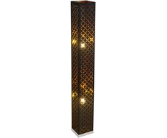 Stalinis šviestuvas GLOBO Clarke, 1 x E14, 40W, juodos/auksinės sp., 11 x 11 x 25 cm